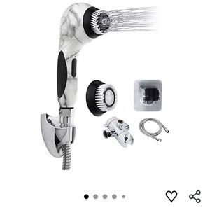 Marble Handheld Shower Head with Accessories
